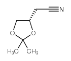 (S)-2,2-二甲基-1,3-二氧戊环-4-乙腈结构式
