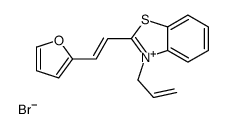 2-[2-(furan-2-yl)ethenyl]-3-prop-2-enyl-1,3-benzothiazol-3-ium,bromide结构式