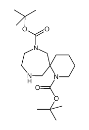 ditert-butyl 1,8,11-triazaspiro[5.6]dodecane-1,8-dicarboxylate结构式