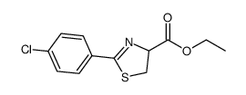 ethyl 2-(4-chlorophenyl)-4,5-dihydrothiazole-4-carboxylate Structure