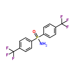 P,P-Bis(4-(trifluoromethyl)phenyl)phosphinic amide Structure