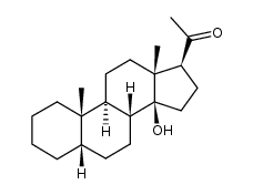 1-((5S,8R,9S,10S,13R,14S,17S)-14-hydroxy-10,13-dimethylhexadecahydro-1H-cyclopenta[a]phenanthren-17-yl)ethanone结构式