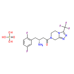 (3R)-3-Amino-4-(2,5-difluorophenyl)-1-[3-(trifluoromethyl)-5,6-dihydro[1,2,4]triazolo[4,3-a]pyrazin-7(8H)-yl]-1-butanone phosphate (1:1) picture