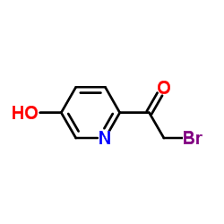 2-Bromo-1-(5-hydroxy-2-pyridinyl)ethanone结构式