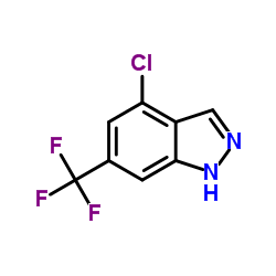 4-Chloro-6-(trifluoromethyl)-1H-indazole结构式