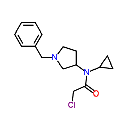 N-(1-Benzyl-3-pyrrolidinyl)-2-chloro-N-cyclopropylacetamide Structure