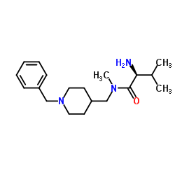 N-[(1-Benzyl-4-piperidinyl)methyl]-N-methyl-L-valinamide结构式