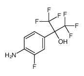 2-(4-amino-3-fluorophenyl)-1,1,1,3,3,3-hexafluoropropan-2-ol Structure