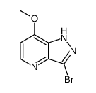 3-溴-7-甲氧基-1H-吡唑并[4,3-b]吡啶结构式