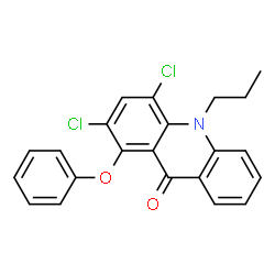 9(10H)-Acridinone,2,4-dichloro-1-phenoxy-10-propyl- structure