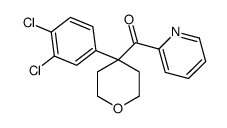 [4-(3,4-dichlorophenyl)oxan-4-yl]-pyridin-2-ylmethanone结构式