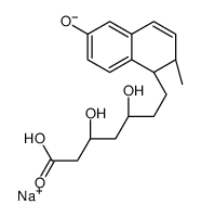 sodium,(3R,5R)-3,5-dihydroxy-7-[(1S,2S)-6-hydroxy-2-methyl-1,2-dihydronaphthalen-1-yl]heptanoate结构式