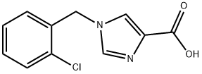 1-(2-Chlorobenzyl)-1H-imidazole-4-carboxylic acid结构式