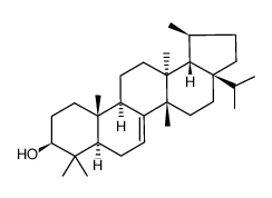 D:C-friedomadeir-7-en-3β-ol Structure