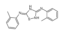 3-N,5-N-bis(2-methylphenyl)-1,2,4-thiadiazole-3,5-diamine结构式