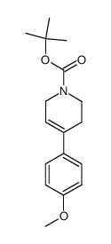 4-(4-methoxyphenyl)-3,6-dihydro-2H-pyridine-1-carboxylic acid tert-butyl ester Structure