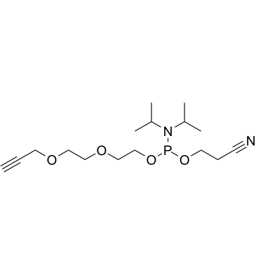 Propargyl-PEG3-1-o-(b-cyanoethyl-N,N-diisopropyl)phosphoramidite picture