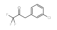 3-(3-chlorophenyl)-1,1,1-trifluoropropan-2-one结构式