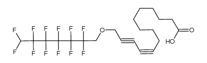 14-(1,1,7-trihydroperfluoroheptyloxy)tetradecane-10,12-diynoic acid结构式
