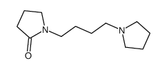 1-(4-Pyrrolizinobutyl)-2-pyrrolidone Structure