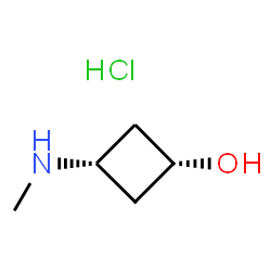 cis-3-(methylamino)cyclobutan-1-ol hydrochloride structure