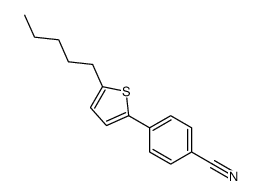 4-(5-pentylthiophen-2-yl)benzonitrile Structure