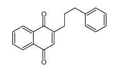 2-(3-phenylpropyl)naphthalene-1,4-dione结构式