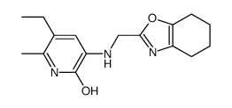 5-ethyl-6-methyl-3-(4,5,6,7-tetrahydro-1,3-benzoxazol-2-ylmethylamino)-1H-pyridin-2-one Structure