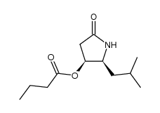 (2S,3S)-butyric acid 2-isobutyl-5-oxopyrrolidin-3-yl ester结构式