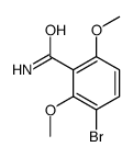 3-bromo-2,6-dimethoxybenzamide Structure