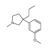 3-(3-methoxyphenyl)-1-methyl-3-propylpyrrolidine结构式