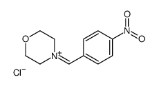 4-[(4-nitrophenyl)methylidene]morpholin-4-ium,chloride Structure