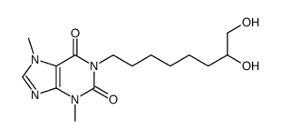 1-(7,8-dihydroxyoctyl)-3,7-dimethylpurine-2,6-dione Structure