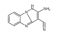 4H-Pyrazolo[1,5-a]benzimidazole-3-carbonitrile,2-amino-(9CI) structure