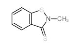 1,2-Benzisothiazole-3(2H)-thione,2-methyl- structure