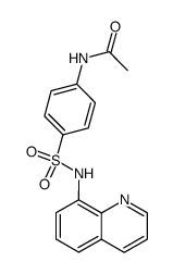 N-(4-(N-quinolin-8-ylsulfamoyl)phenyl)acetamide Structure