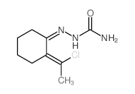 Hydrazinecarboxamide,2-[2-(1-chloroethylidene)cyclohexylidene]- Structure