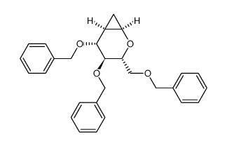 3,4,6-tri-O-benzyl-1,5-anhydro-2-deoxy-1,2-C-methylene-D-glycero-D-gulohexitol结构式