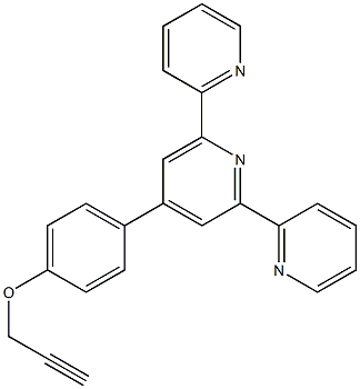 2,2':6',2''-Terpyridine, 4'-[4-(2-propyn-1-yloxy)phenyl]-结构式