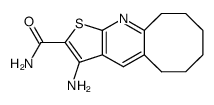 3-AMINO-5,6,7,8,9,10-HEXAHYDROCYCLOOCTA[B]THIENO[3,2-E]PYRIDINE-2-CARBOXAMIDE结构式