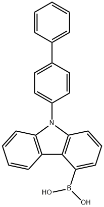 4-溴咔唑-联苯硼酸结构式