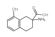 2-AMINO-8-HYDROXY-1,2,3,4-TETRAHYDRO-NAPHTHALENE-2-CARBOXYLICACID Structure