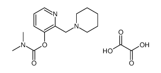 3-Pyridinol, 2-(1-piperidinylmethyl)-, dimethylcarbamate, oxalate structure