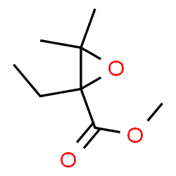 Oxiranecarboxylic acid, 2-ethyl-3,3-dimethyl-, methyl ester, (-)- (9CI) Structure