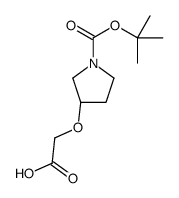 (R)-1-BOC-3-CARBOXYMETHOXY-PYRROLIDINE Structure