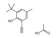 acetic acid,2-tert-butyl-6-ethynyl-4-methylphenol Structure