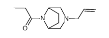 3-Allyl-8-propionyl-3,8-diazabicyclo[3.2.1]octane结构式
