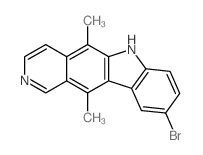 9-bromo-5,11-dimethyl-6H-pyrido[4,3-b]carbazole结构式