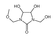 4,5-dihydroxy-1-(hydroxymethyl)-3-(methoxymethyl)imidazolidin-2-one结构式