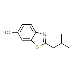 6-Benzothiazolol,2-(2-methylpropyl)-(9CI) structure